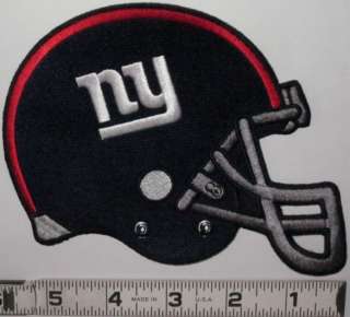 NEW YORK GIANTS 6 HELMET PATCH NFL FOOTBALL NY GIANTS IRON ON PATCH 