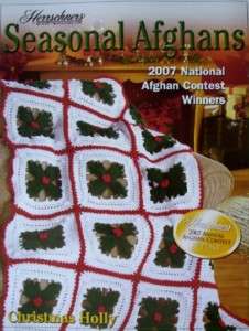 HERRSCHNERS SEASONAL AFGHANS 2007 WINNERS, Crochet, NEW, 4 Christmas 