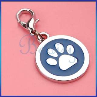 Pet Tag Dog Cat Rhinestone Collar Charm Flower/Doggie/Paw/Bone 