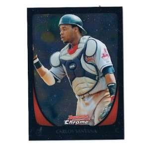  2011 Bowman Chrome #6 Carlos Santana Cleveland Indians 