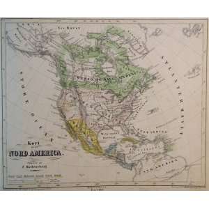  Hoffensberg Map of North America (1851)