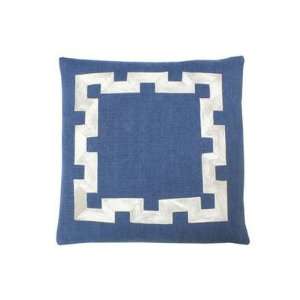  Blue way  Greek Key Pillow
