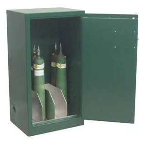 Medical Gas Cylinder Cabinet With Aluminum Divider, 2 Doors, 43W X 18 