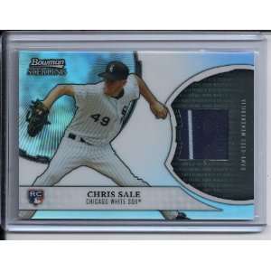 2011 Bowman Sterling 2 Color Game Used Jersey Card #RRR CS Chris Sale 