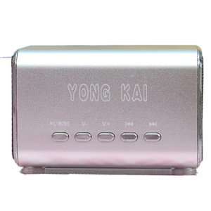  Silver USB Micor SD/TF Binaural Amplifer Speaker for  