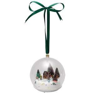  Mr. Christmas Gingerbread Glass Scene Ornament