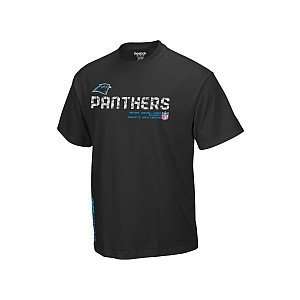  Reebok Carolina Panthers Sideline Short Sleeve Tacon T 