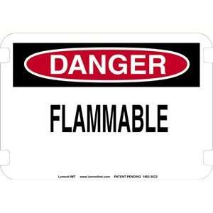 10 x 7 Standard Danger Signs  Flammable  Industrial 