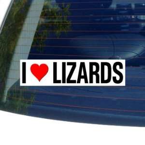  I Love Heart LIZARDS   Window Bumper Sticker Automotive