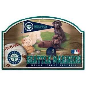  MLB Seattle Mariners Sign   Wood Style