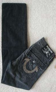 NWT True religion mens Ricky Nickel stud logo jeans in Revolver  
