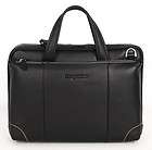 New Brand Genuine Leather Mens Black Career Briefcase Bag HB 203602