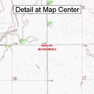   Quadrangle Map   Bancroft, Iowa (Folded/Waterproof)