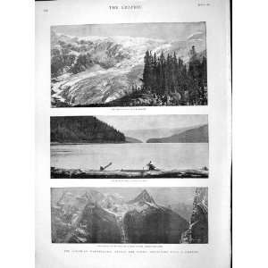  1892 Canada Rocky Mountains Glacier Selkirks Dawson