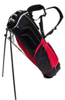 King Par Carry Lite Golf Stand Bag Clubs Full Size Red  
