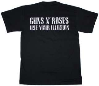 GUNS N ROSES USE YOUR ILLUSION AXL ROSE SLASH POISON RATT NEW BLACK T 