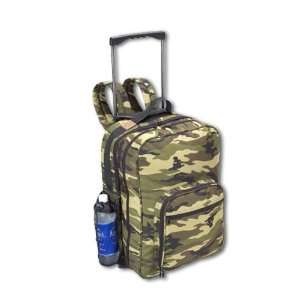  Jumbo Camouflage Wheeled Travel Pack