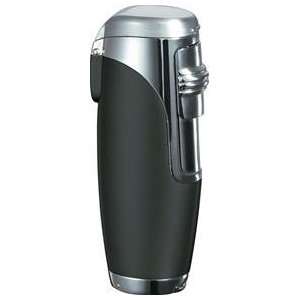  Triad Black Matte Triple Torch Flame Lighter   VLR400601 Health