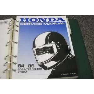    1984 1986 Honda Interceptor 500 VF500F Service Manual honda Books