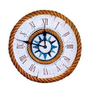  Nautical Compass Rose Clock