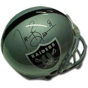  Tim Brown Oakland Raiders Autographed Helmet Sports 