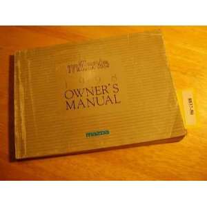  1998 Mazda Millenia Owners Manual Mazda Books