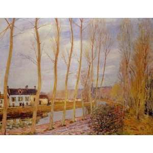   Loing Canal at Moret Alfred Sisley Hand Painted Art