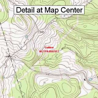  USGS Topographic Quadrangle Map   Galilee, Pennsylvania 