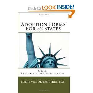  Adoption Forms For 52 States (9781453872338) Esquire, Ms 