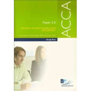  ACCA Paper 3.5 Strategic Business Planning and Development 