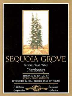 Tasting Notes for Sequoia Grove Carneros Chardonnay 2001 