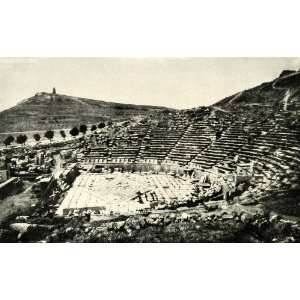  1922 Print Dionysus Theater Ruins Acropolis Structure 
