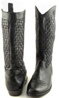 FARYL ROBIN ROCKER Black Womens Shoes Western Cowboy Boots 11  