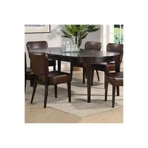   Maryknoll Contemporary Oval Leg Dining Table With Leaf