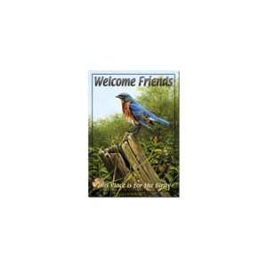  American Sportsman Sign Company Welcome Friends Tin Sign 