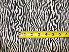 Zebra Animal Skin Print Black w Gray tones on White BY YARDS Cotton 