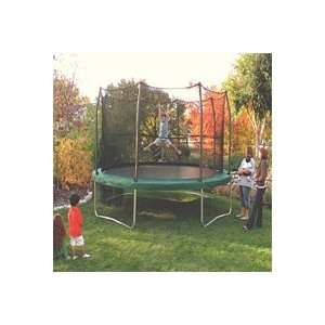  Oval Trampoline and Enclosure   Blue   17 X 15 