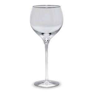  Solitaire Platinum Crystal Wine Glass [Set of 4] Kitchen 