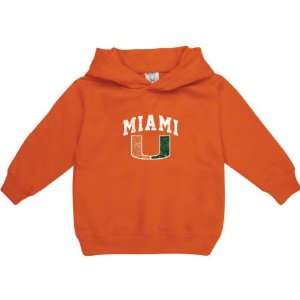  Miami Hurricanes Orange Toddler/Kids Arch Distressed 