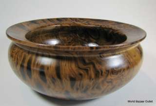 12 wide Mango Wood Bowl unique handmade super smooth surface eco 