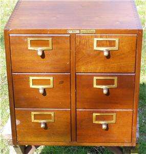   WERNICKE 6 DRAWER INDUSTRIAL CARD FILE  DRAWER CABINET LIBRARY  