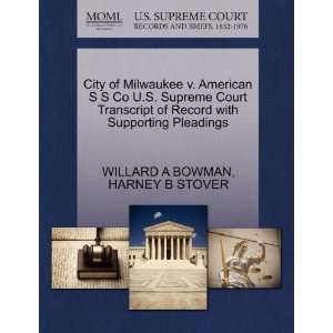  City of Milwaukee v. American S S Co U.S. Supreme Court 