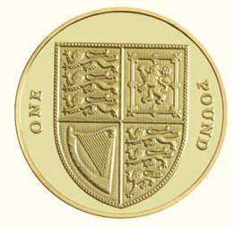 2011 SHIELD OF THE ROYAL ARMS BU £1 ONE POUND COIN  