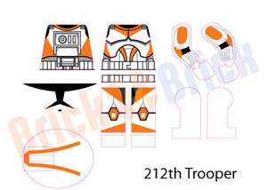   Clone 212th Attack Battallion Trooper Custom Water Slide Decal  