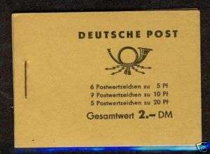 Germany DDR 1955 MH3B2 MNH Complete Booklet  
