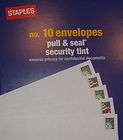 New 100 U.S FOREVER STAMPS on # 10  Pull & Seal Security Tint 