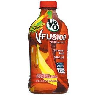 V8 Fusion Juice, Acai Mixed Berry, 46 Ounce Bottles (Pack of 8 