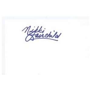  NIKKI FAIRCHILD Signed Index Card In Person Everything 