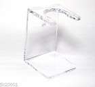 Shaving Brush Stand  Clear Plastic Sit or Wall Mount