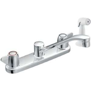  Moen CFG CA47613 Flagstone Two Handle Kitchen Faucet with 